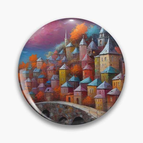 Item preview, prominent moon It's still not as beautiful as the houses that are arranged in intricate patterns. designed and sold by Natcharee.