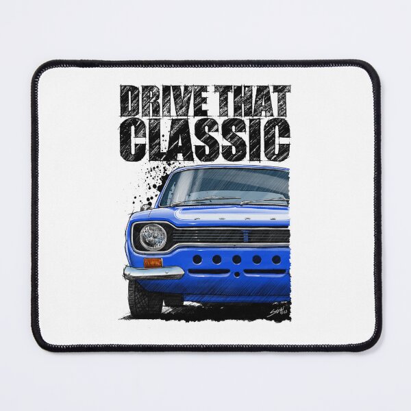 Item preview, Drive That Classic featuring the Iconic Ford Escort mk1 RS2000 (Light Background) designed and sold by Petrolhead T-Shirts and Art.