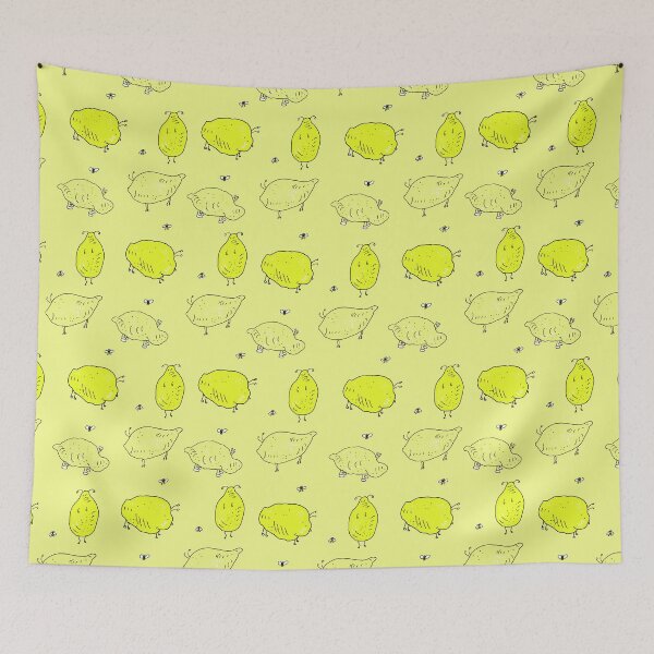 Item preview, Lemons pattern in yellow designed and sold by AgniArt.