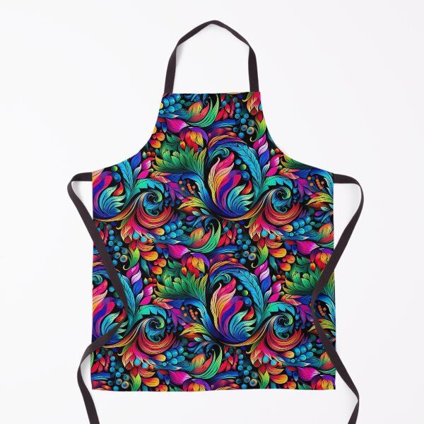 Item preview, Modern floral design inspired by pop art and rococo motifs designed and sold by Pflugart.