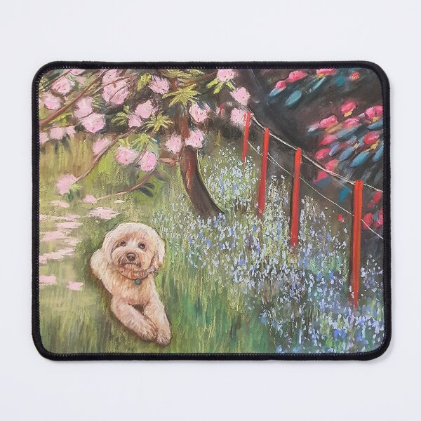 Item preview, A drawing of Amber in the garden designed and sold by JessicaKeegan.