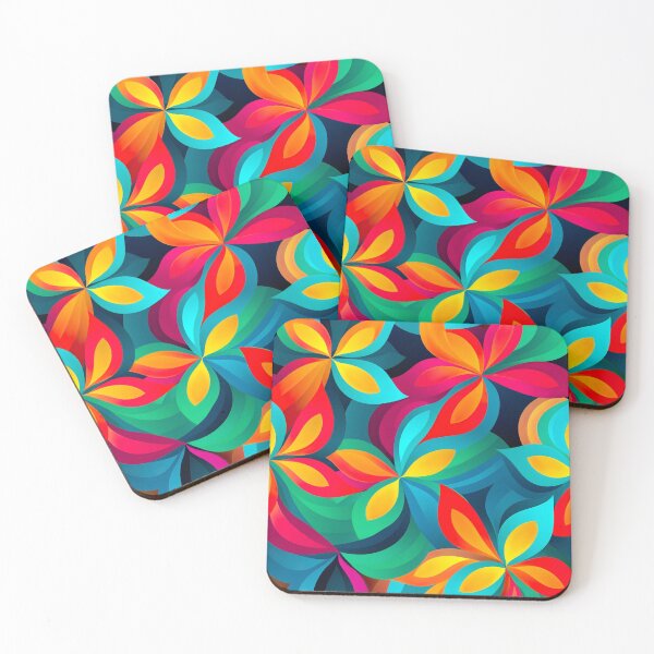 Item preview, Modern floral design inspired by pop art and rococo motifs designed and sold by Pflugart.
