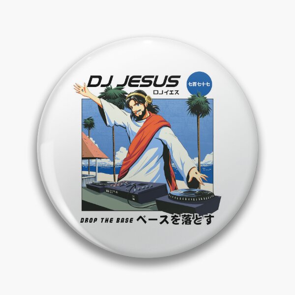 Item preview, Manga DJ Jesus - Christian Anime designed and sold by ChristlikeMerch.