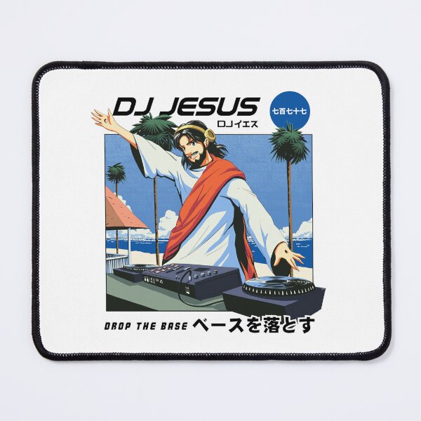 Item preview, Manga DJ Jesus - Christian Anime designed and sold by ChristlikeMerch.