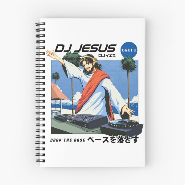 Item preview, Manga DJ Jesus - Christian Anime designed and sold by ChristlikeMerch.