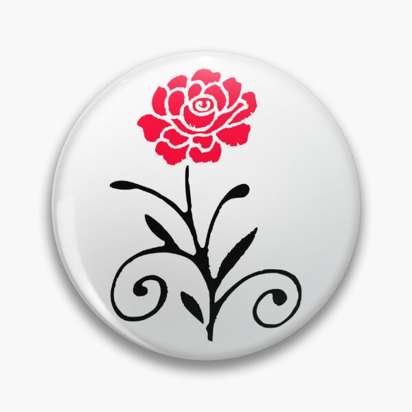 Item preview, Red Flower Sticker designed and sold by Bunmigraphics .
