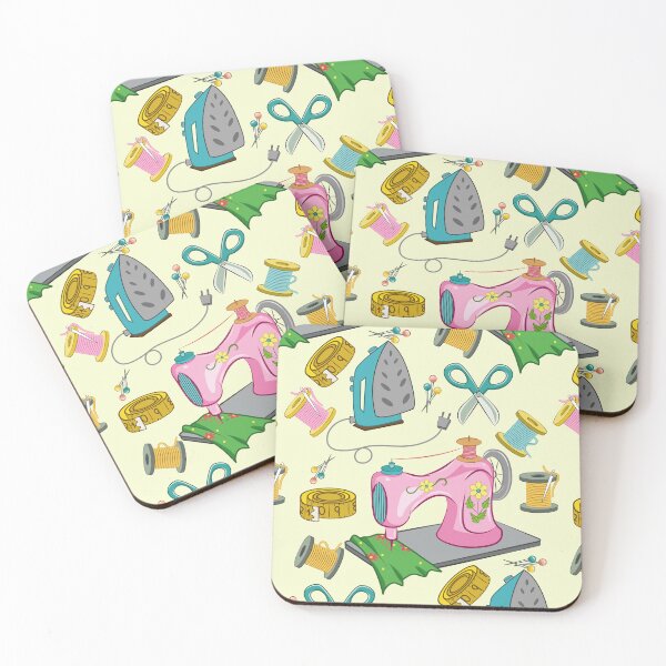 Item preview, Vintage Sewing Pattern On Yellow designed and sold by Ayesha Saleem.