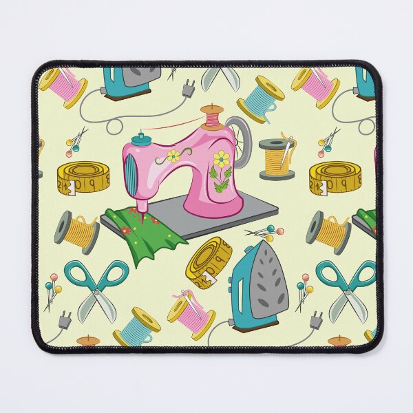 Item preview, Vintage Sewing Pattern On Yellow designed and sold by Ayesha Saleem.