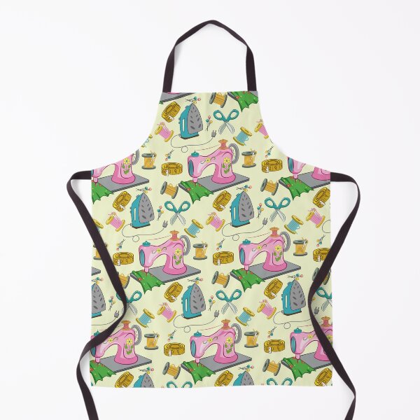 Item preview, Vintage Sewing Pattern On Yellow designed and sold by Ayesha Saleem.
