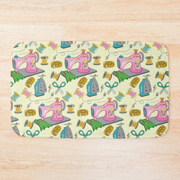 Item preview, Vintage Sewing Pattern On Yellow designed and sold by Ayesha Saleem.