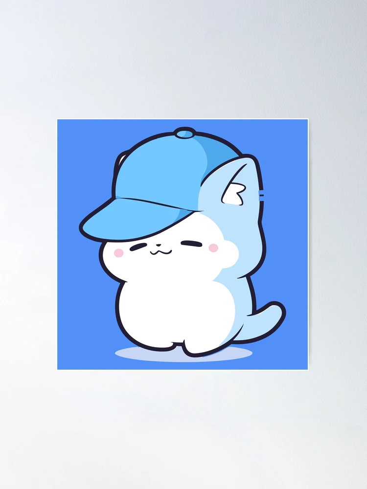 Cute Blue Cat Hat of Trolling