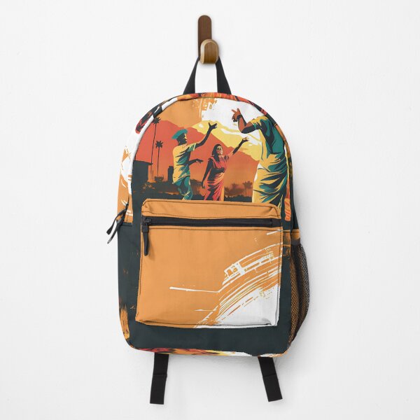 Item preview, Bhangra Dancers In Village Colourful Sunset designed and sold by PioneerX1.