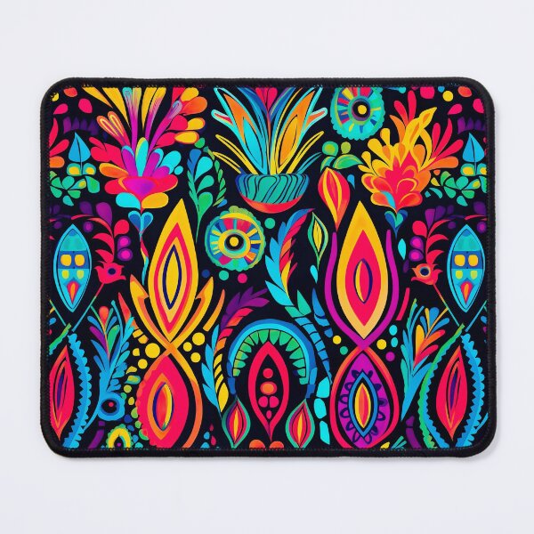 Item preview, Modern floral design inspired by pop art and rococo motifs designed and sold by Pflugart.