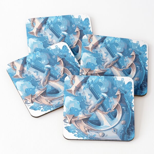 Item preview, Anchor with water splashes designed and sold by biiid.