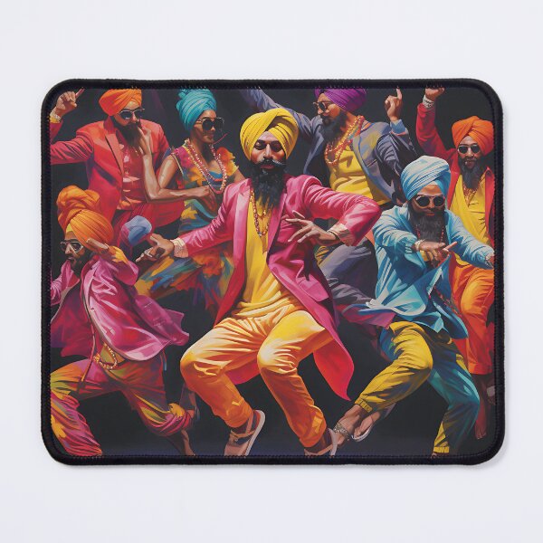 Item preview, Colourful Bhangra Dancers Art designed and sold by PioneerX1.