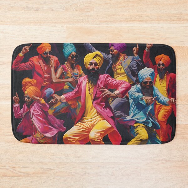 Item preview, Colourful Bhangra Dancers Art designed and sold by PioneerX1.
