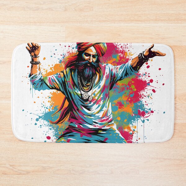 Item preview, Colourful Bhangra Dancer Art designed and sold by PioneerX1.