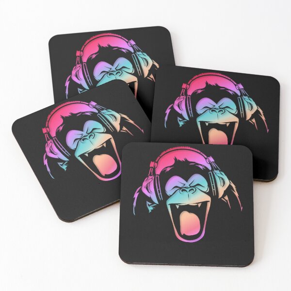 Item preview, Multicolored Holographic Gradient Pastel Chimp designed and sold by Paula Helit.
