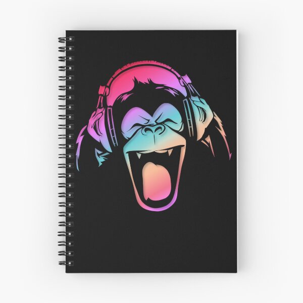 Item preview, Multicolored Holographic Gradient Pastel Chimp designed and sold by Paula Helit.