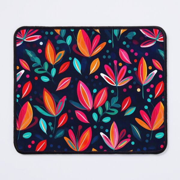 Item preview, Modern floral design inspired by pop art and rococo motifs designed and sold by Pflugart.