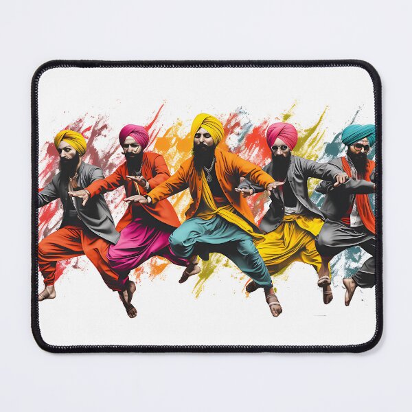 Artikelvorschau, Colourful Bhangra Dancers Art entworfen und verkauft von PioneerX1.