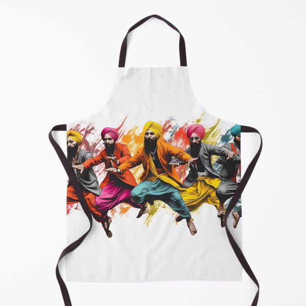Aperçu de l'œuvre Colourful Bhangra Dancers Art créée et vendue par PioneerX1.