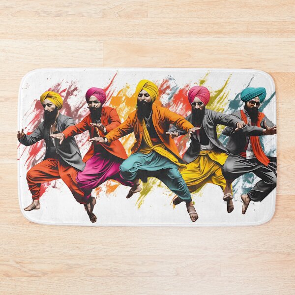 Item preview, Colourful Bhangra Dancers Art designed and sold by PioneerX1.