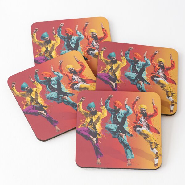 Item preview, Colourful Bhangra Dancers Art designed and sold by PioneerX1.