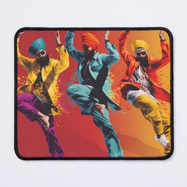 Item preview, Colourful Bhangra Dancers Art designed and sold by PioneerX1.