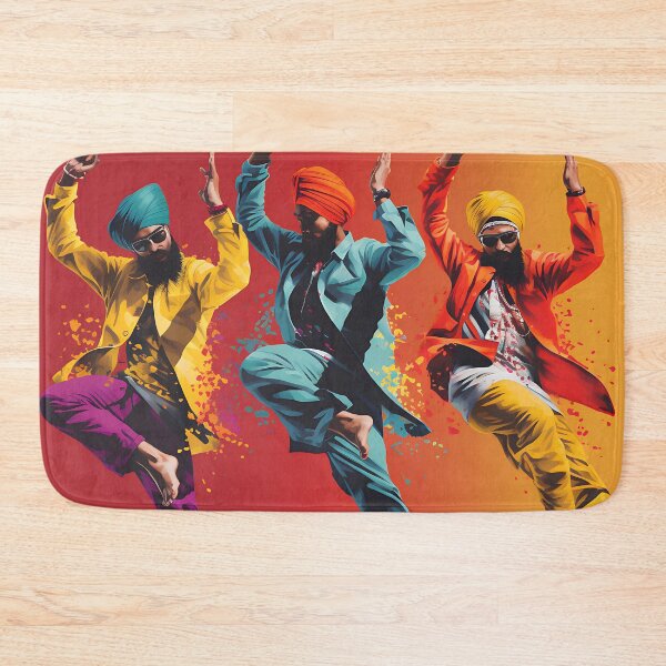 Item preview, Colourful Bhangra Dancers Art designed and sold by PioneerX1.