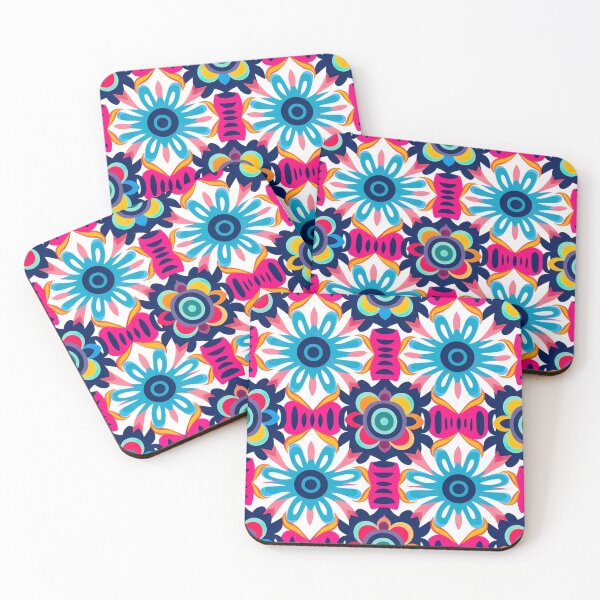 Item preview, Modern floral design inspired by pop art and rococo motifs designed and sold by Pflugart.