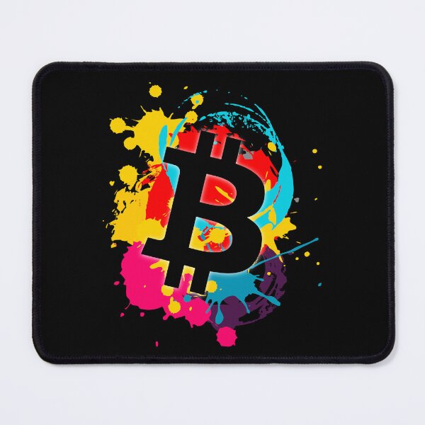 Item preview, Bitcoin BTC Crypto Art - Color Splash designed and sold by CryptoMoods.