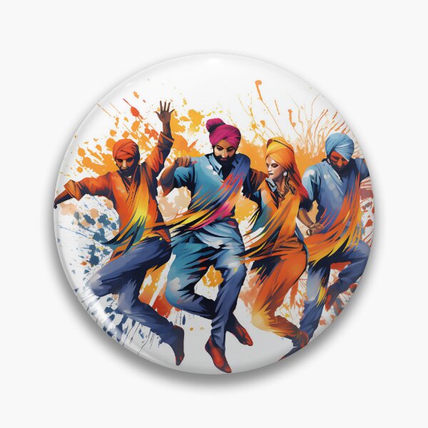 Artikelvorschau, Colourful Bhangra Dancers Art entworfen und verkauft von PioneerX1.