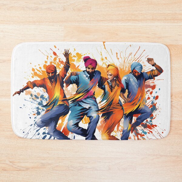 Item preview, Colourful Bhangra Dancers Art designed and sold by PioneerX1.