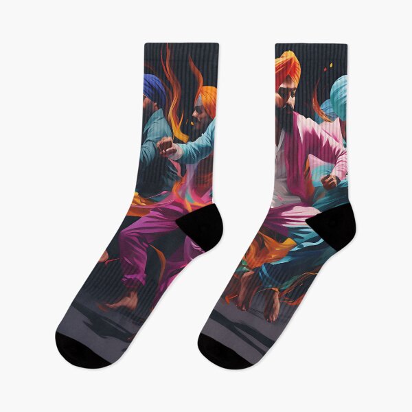 Item preview, Colourful Bhangra Dancers Art designed and sold by PioneerX1.