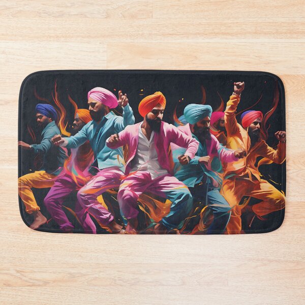 Item preview, Colourful Bhangra Dancers Art designed and sold by PioneerX1.