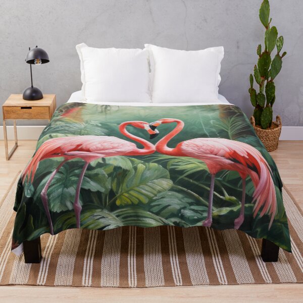 Item preview, Rainforest Flamingos in Love designed and sold by VisionDuke.