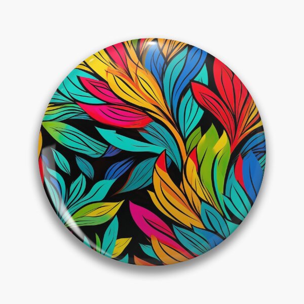 Item preview, Modern floral design inspired by pop art and rococo motifs designed and sold by Pflugart.