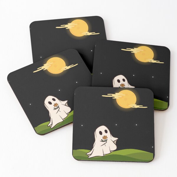 Item preview, Forbidden Love Ghost and Moon Starry Halloween Design designed and sold by doria-photos.
