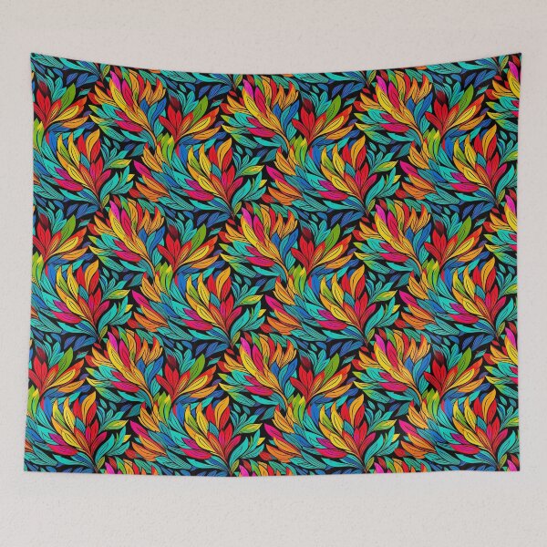 Item preview, Modern floral design inspired by pop art and rococo motifs designed and sold by Pflugart.