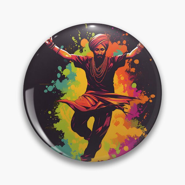 Artikelvorschau, Colourful Bhangra Dancer Art entworfen und verkauft von PioneerX1.