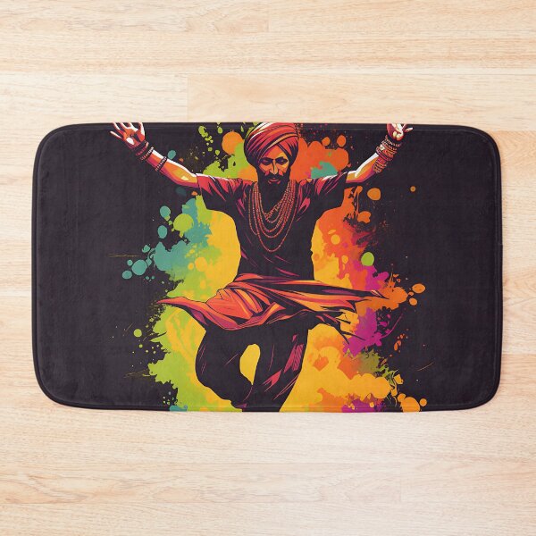 Item preview, Colourful Bhangra Dancer Art designed and sold by PioneerX1.