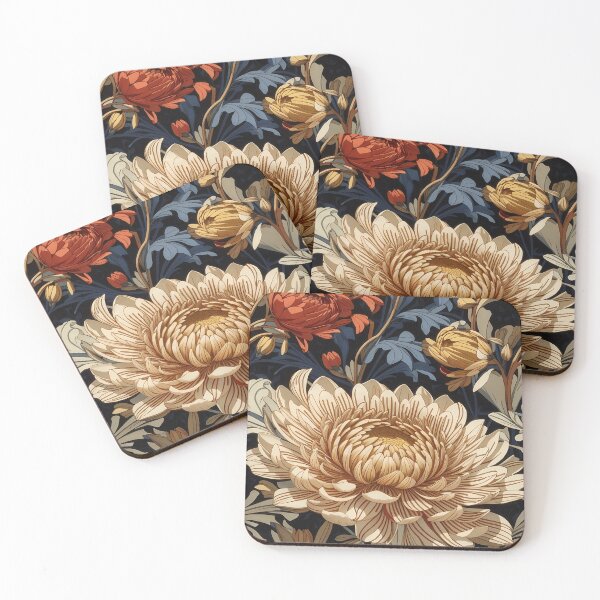 Item preview, Chrysanthemum, William Morris Style designed and sold by NouveauEra.