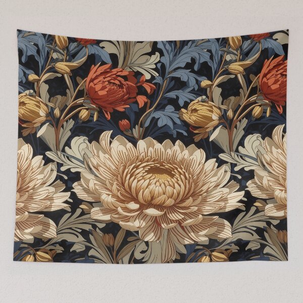 Item preview, Chrysanthemum, William Morris Style designed and sold by NouveauEra.