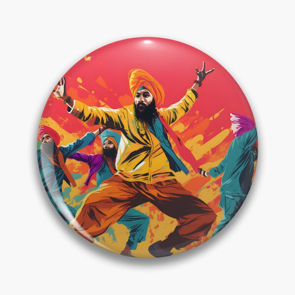 Item preview, Colourful Bhangra Dancers Art designed and sold by PioneerX1.