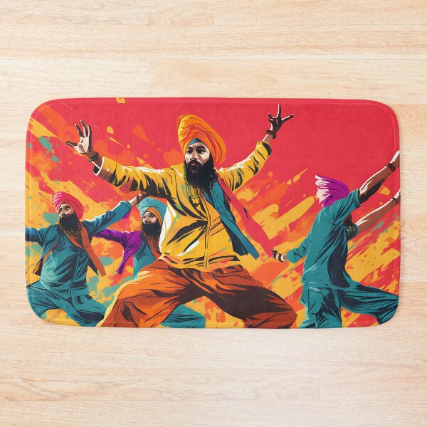 Item preview, Colourful Bhangra Dancers Art designed and sold by PioneerX1.