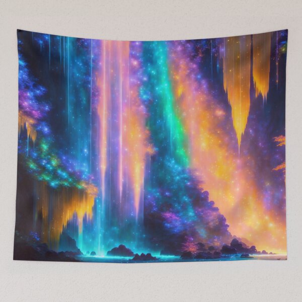 Item preview, Bioluminescent waterfalls cascade designed and sold by M-Y-A-R-T-.