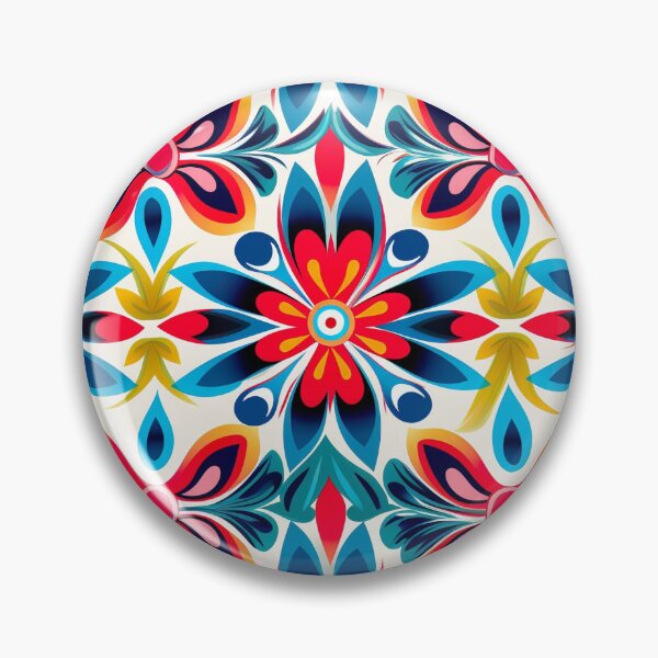 Item preview, Modern floral design inspired by pop art and rococo motifs designed and sold by Pflugart.