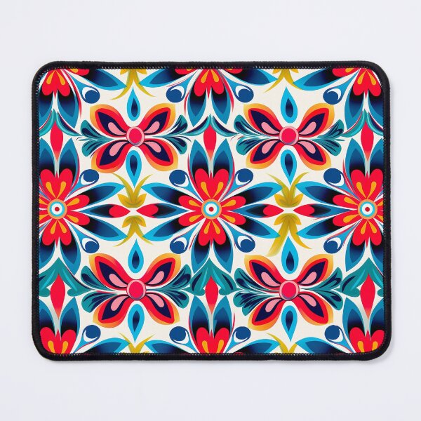 Item preview, Modern floral design inspired by pop art and rococo motifs designed and sold by Pflugart.