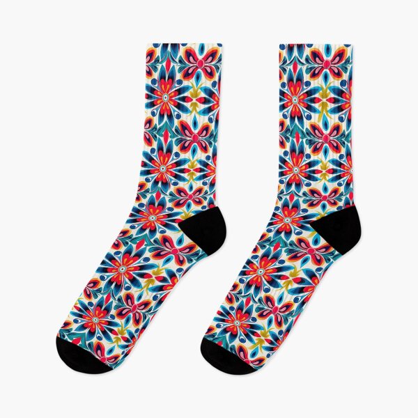 Item preview, Modern floral design inspired by pop art and rococo motifs designed and sold by Pflugart.